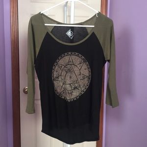 Olive Baseball Long Sleeve